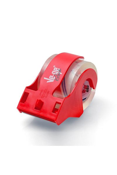 Ve-ge 48mm X 40m Transparent Duct Tape with Cutter - Silent Opening, No Odor and Not Easy to Yellow