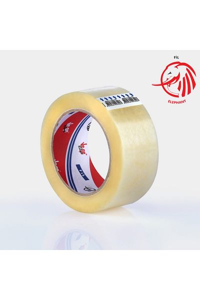 Ve-ge 45mm X 100m Clear Elephant Duct Tape, Hotmelt Adhesive Technology, for Heavy Loads
