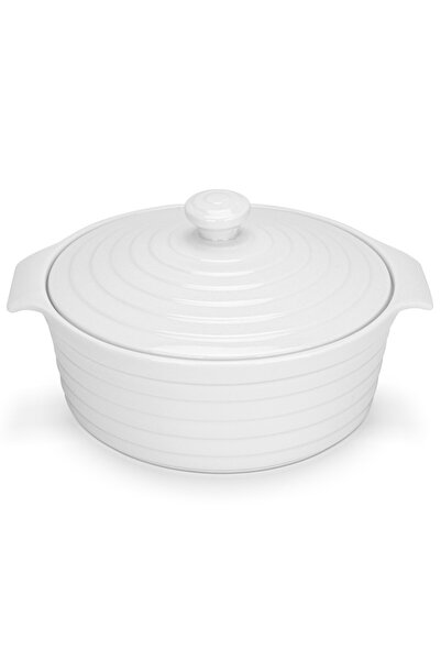 Fissman Baking Dish,Round Mini Pot with Lid 21.5x8cm/1.5LTR