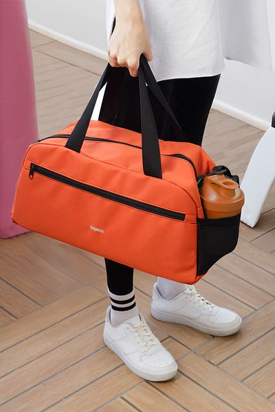 Bambus Home Two Compartment Hand and Shoulder Carry Daily Travel Gym Fitness and Sports Bag