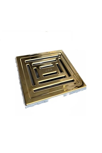 VitrA 59980108000 Style DK800 15cm Kare Yalıtımlı Yer Süzgeci - Parlak Altın ...