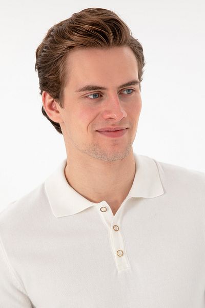 U.S. Polo Assn. Men's Ecru Basic Sweater 50294739 -Vr019