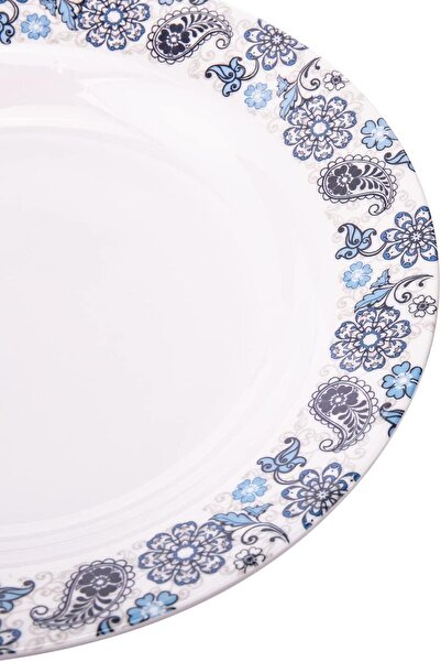 AKDC M/Mine Soup Plate L(25cm) xW(25cm) xH(3cm) White, Blue, Black