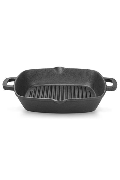 Fissman Square Grill Pan  Cast Iron  Black 26x5.3cm