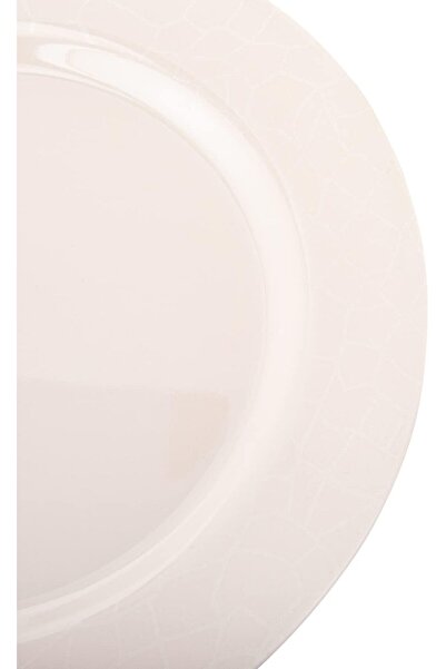 AKDC DINNER PLATE 20CMX20CMX2CM white pearl