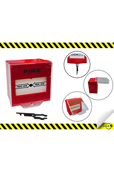 LOREX LR-5100R010 Yangın İhbar Butonu (Kırmızı)