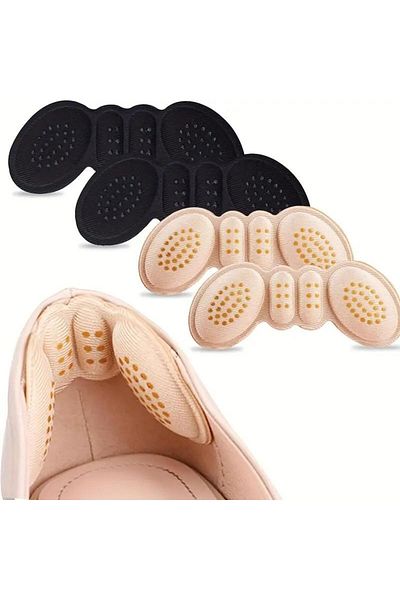 jetfast 6 mm Shoe Narrowing Pad Foot Heel Anti-Knock Sponge Tape Heel Pain Heel Protector 1 Pair