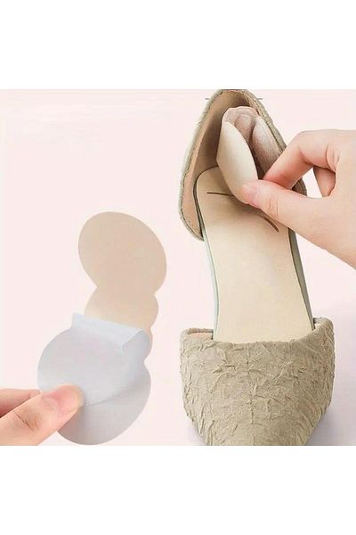 jetfast 6 mm Shoe Narrowing Pad Foot Heel Anti-Knock Sponge Tape Heel Pain Heel Protector 1 Pair