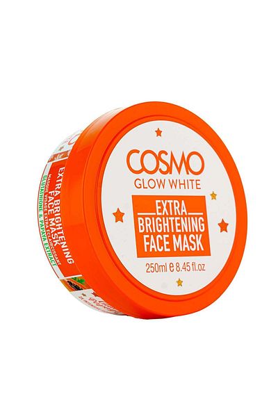 Cosmo Glow White Extra Brightening Face Mask 250ml, Skin Care, Papaya Extract for Men and Women