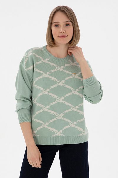 U.S. Polo Assn. Γυναικείο Νεροπράσινο Πουλόβερ 50297432 -VR048
