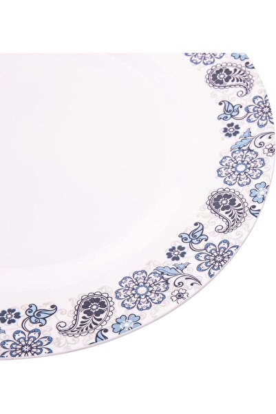 AKDC M/Mine Dinner Plate L(25cm) xW(25cm) xH(2cm) White And Blue