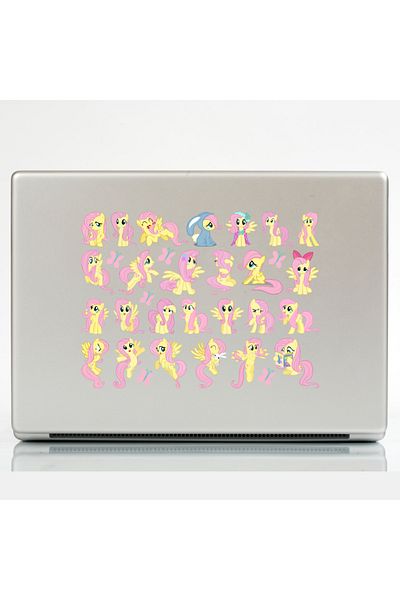 Ororabutik Σετ αυτοκόλλητων 62 τεμ. Sweet My Little Pony Fluttershy- Σετ αυτοκόλλητων Scrapbook Bullet Journal