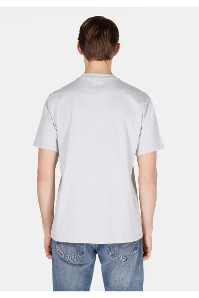 Colin's Comfort Fit Round Neck Plain Men's Gray Short Sleeve T-Shirt