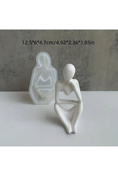 MODA Minimalist Düşünen Adam Silikon Kalıp – Epoksi, Beton, Alçı ve Reçine Için Uygun