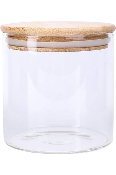 AKDC Glass Storage Jars with Airtight Lids, 600ml, Set of 4