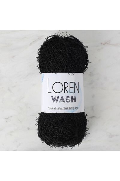 Hobium Loren Wash Μαύρο Πλεκτό Σχοινί - R004 - 34041