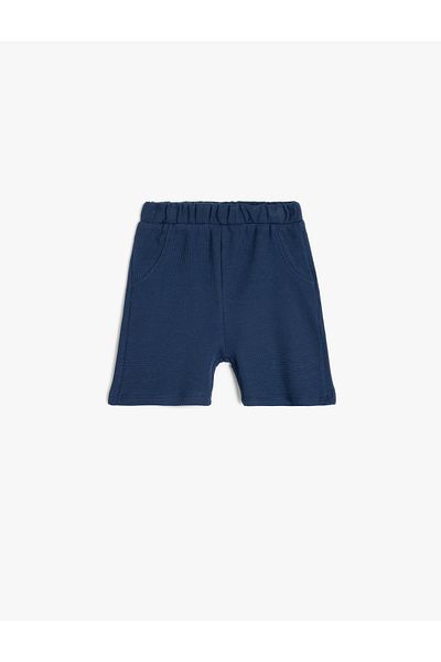 Koton Pantaloni scurți din bumbac cu buzunar elastic în talie