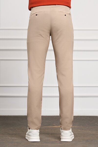 Morven Ανδρικό παντελόνι Jogger εφαρμοστό σε μπεζ χρώμα
