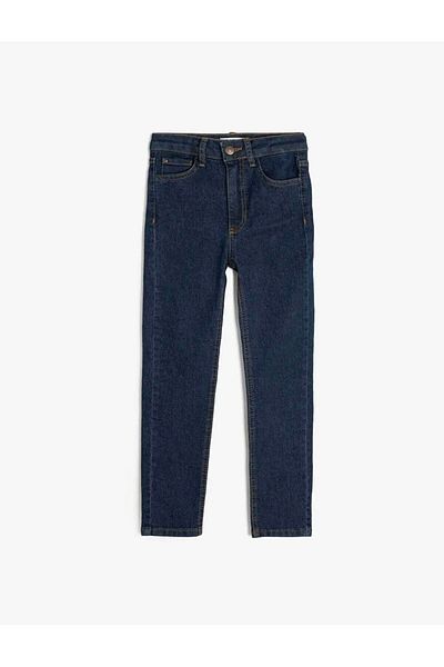Koton Adjustable Elastic Dark Indigo Boy's Jeans Pants 5Skb40016Td