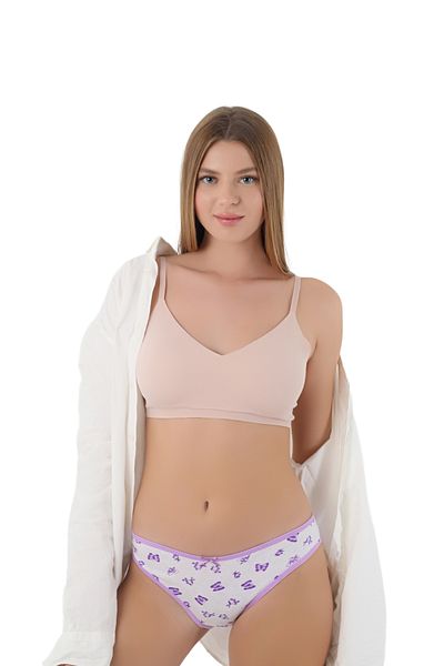 CNT Chiloți din bumbac cu model pentru femei, care oferă eleganță și confort împreună
