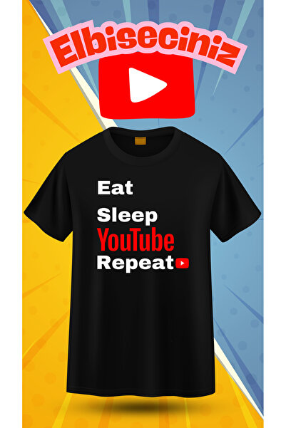 VİZYON İKRA  "Φάε, Κοιμήσου, Επανάλαβε " Μπλουζάκι/Τι-σερτ με Προεκτυπωμένο Σ...