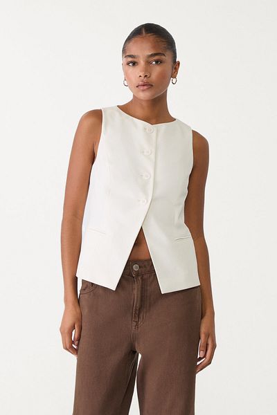 Stradivarius Regular buttoned waistcoat