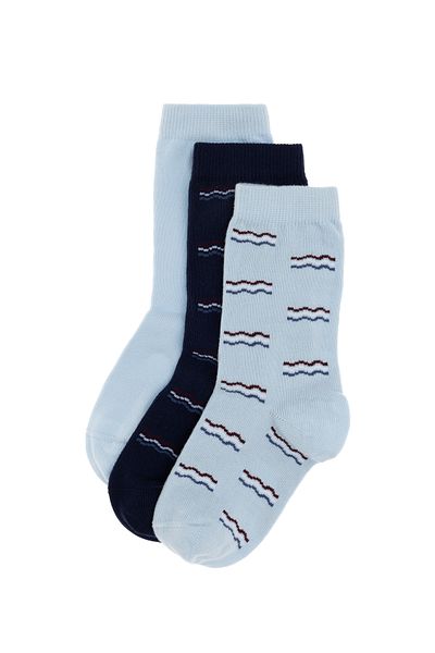 U.S. Polo Assn. Boy's 3-Piece Sock Socks 50299299 -Vr003