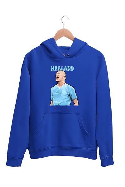 ESTİLİVO Haaland 2 Football Men's Sweatshirt Unisex Regular Clothing Oversize Sweat Hooded Hoodie