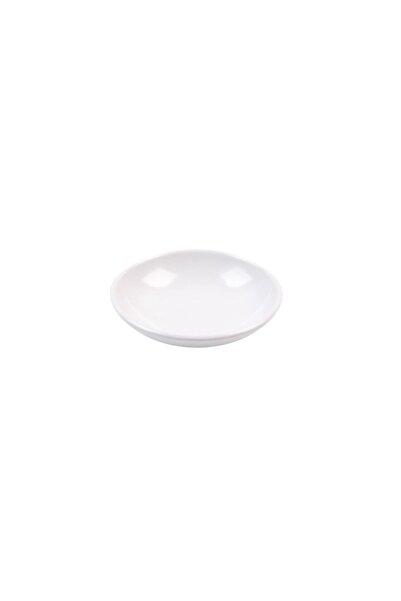 Globy Open Buffet Presentation Plate – 9.5X2.3 cm White Melamine (Set of 6)