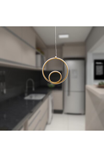 Luzarana Jupiter Eskitme Kasa Beyaz Ledli  Modern Lüx Sarkıt Avize