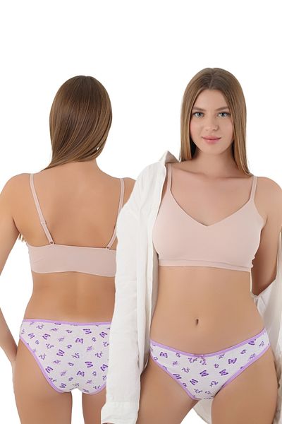 CNT Chiloți din bumbac cu model pentru femei, care oferă eleganță și confort împreună