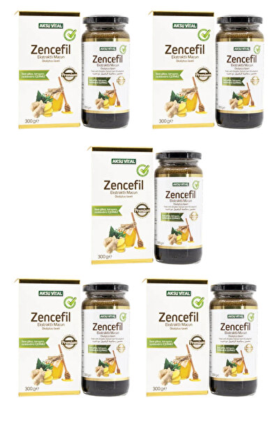 5 Adet Aksuvital Okaliptus İlaveli Zencefil Ekstraktlı Macun 300 gr
