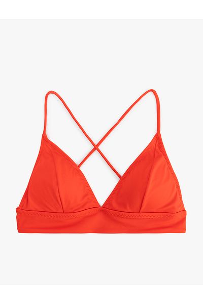 Koton Lacing Detail Back Cross Strap Bralet Bikini Top