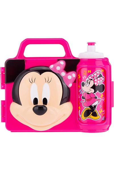 AKDC SNACK BOX W/WATER BOTTLE 5CMX20CMX18CM Pink