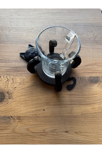 VEMA Şirin kedi bardak tutacağı/Bardak altı/Bardak tutan kedi.