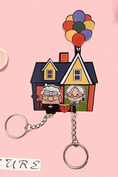 GÜZELYÜZ AVM Yukarı Bak Anahtarlık - Çift Anahtarlığı - Duvar Dekorasyon Anahtarlık Askısı Güçlü Yapışkanlı