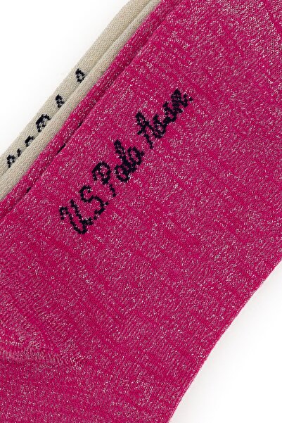 U.S. Polo Assn. Kadın Simli 2'li Soket Çorap 50298994-VR023
