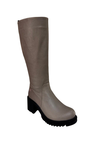 Mammamia Kalin Topuklu Günlük Vizon Faber Kadın Çizme