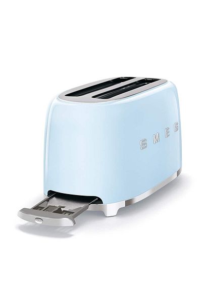SMEG 50's Style 4-Slice Toaster, Pastel Blue