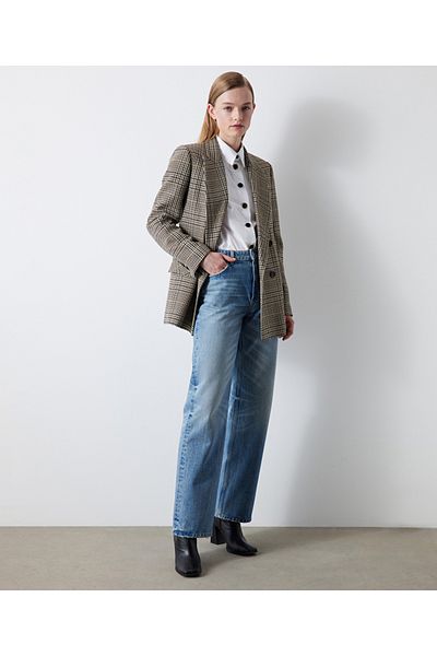 İpekyol Houndstooth Patterned Blazer