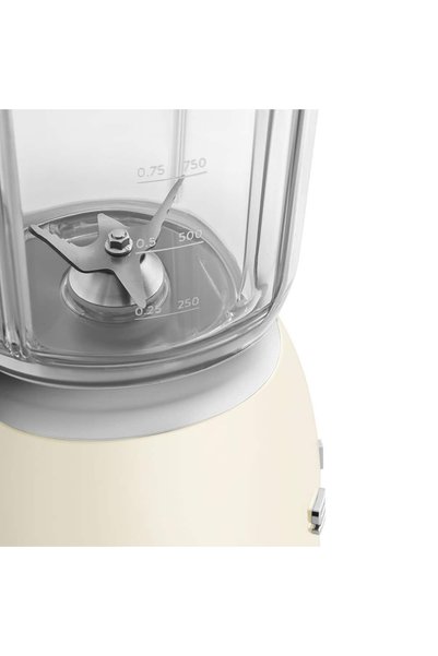 SMEG 50’s Retro Style Aesthetic Blender (800 W Motor,3 Functions, 4 Speeds), Cream