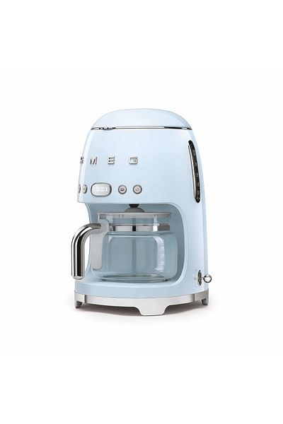 SMEG 50's Style Drip FIlter Coffee Machine, Pastel Blue