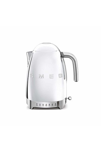 SMEG 50's Style VT Kettle 1.7 Ltrs with Keep Warm Option, Steel