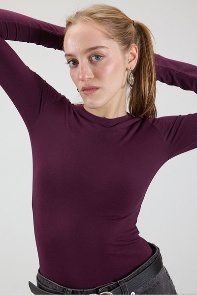 Addax B1496-dk2 Model Crew Neck Basic Μπλούζα