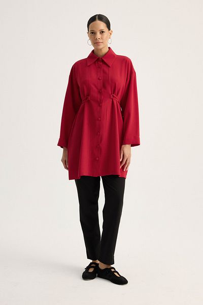 ZÜLAYS Red Tunic Shirt