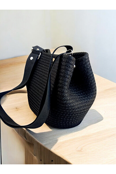 Butik Siyah tres çapraz canta