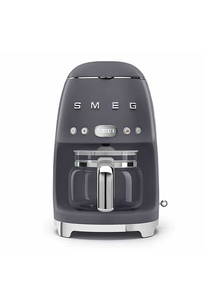 SMEG 50's Style Retro Drip FIlter Coffee Machine, Grey
