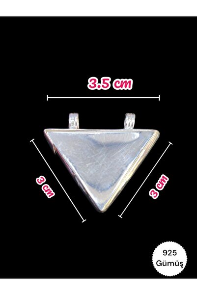 Moda Gümüş 925 Ayar Gümüş Düz Cevşen Muska Kabı Kolye