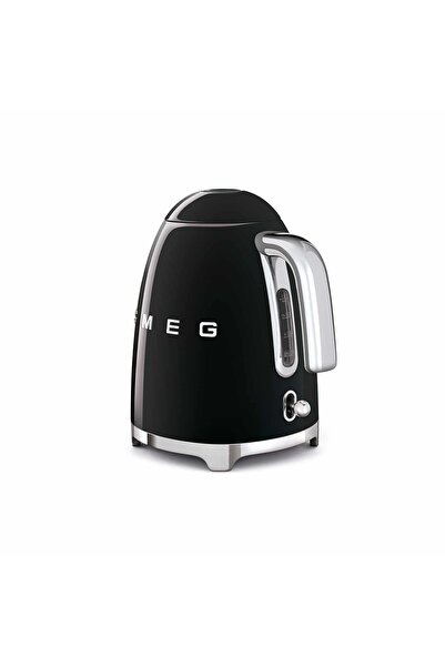 SMEG غلاية كهربائية على طراز الخمسينيات، سعة 1.7 لتر، باللون الأسود