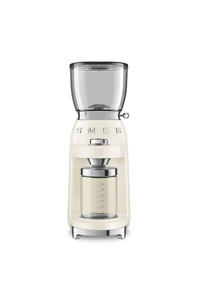 SMEG 50's Retro Style Coffee Grinder, Cream